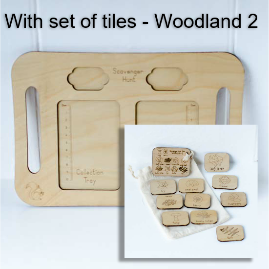 Tx Range Scavenger Hunt Tray - Large With Two Sections And 10 Tiles