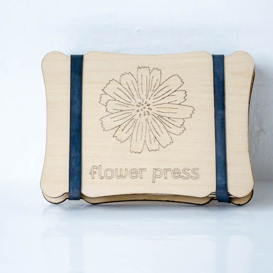 Small Flower Press with Rubber Bands