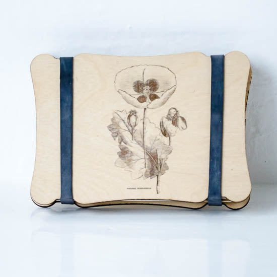 Small Flower Press with Rubber Bands