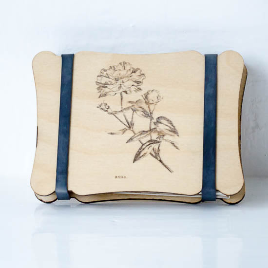 Small Flower Press with Rubber Bands